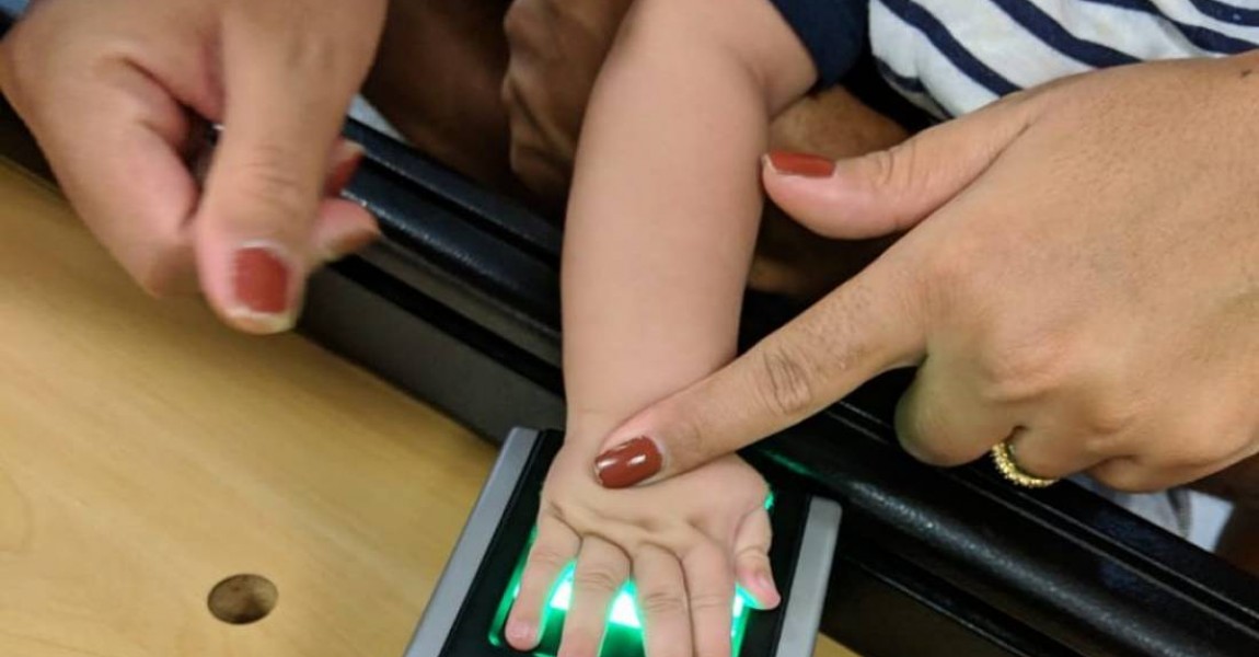 Hospital mineiro usa biometria para prevenir troca de bebês