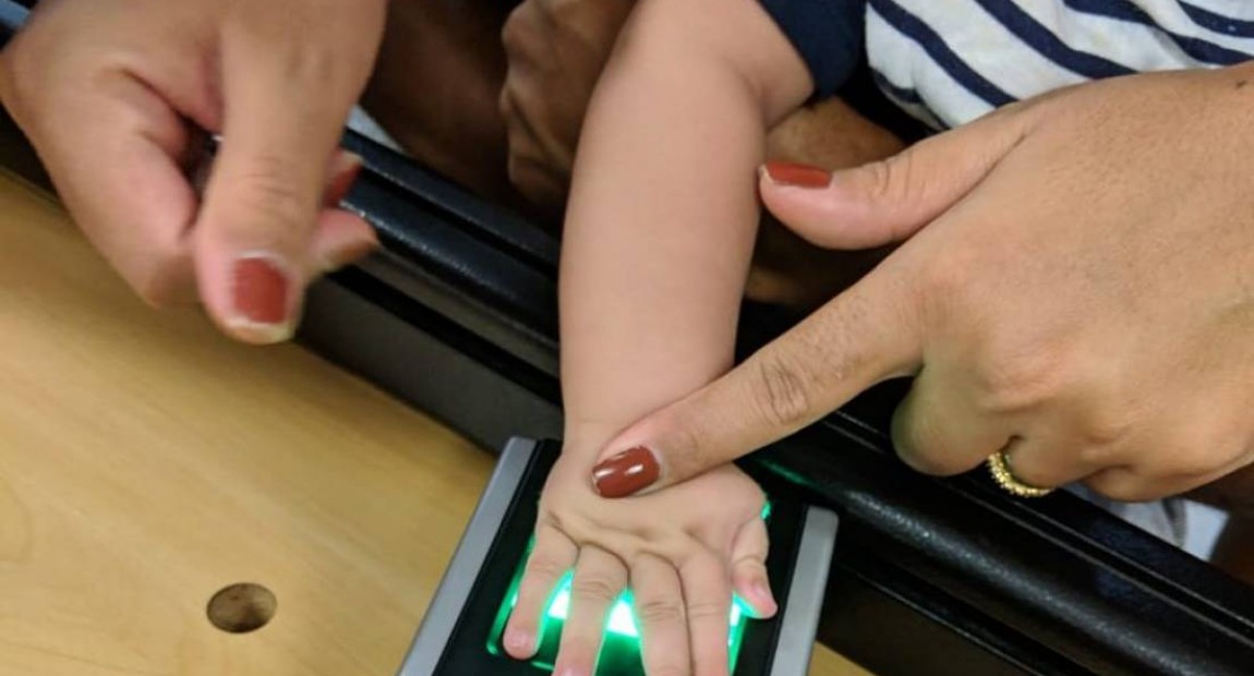 Hospital mineiro usa biometria para prevenir troca de bebês